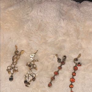 Monet Gold Tone Clip Earrings (2)